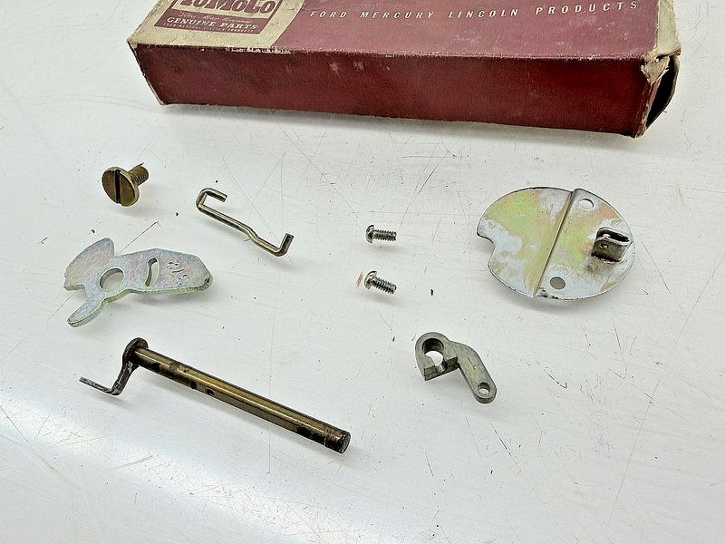 NOS 1962 MERCURY COMET METEOR CARB CHOKE SHAFT & LEVER KIT C2GY-9546-A C77-64