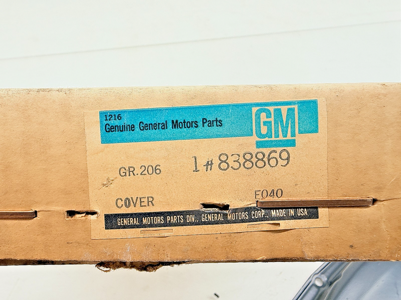 NOS 1937 - 1962 Chevy Master Impala Bel Air Crankcase Timing Cover 838869 C72-24