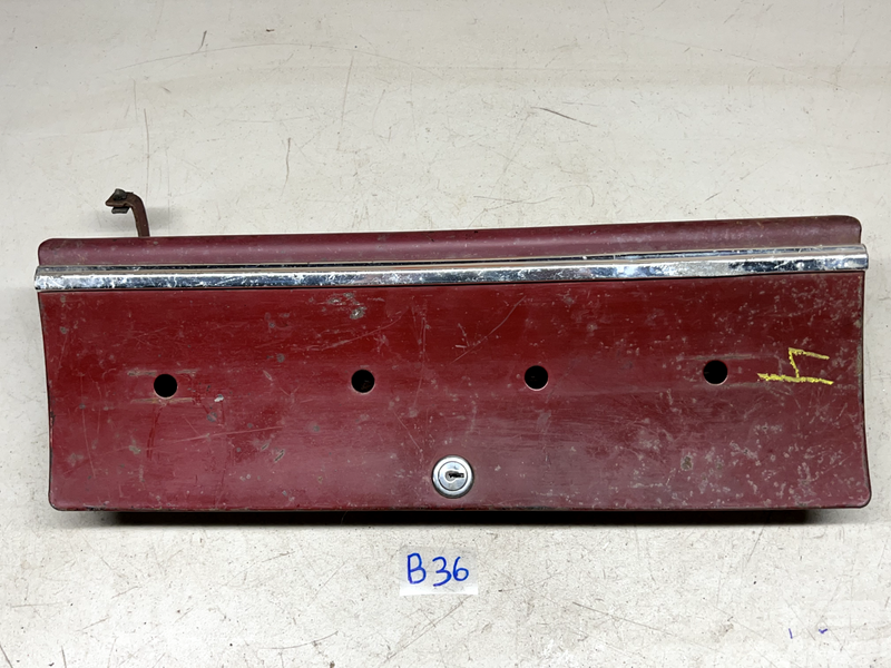 1965 1966 Chevy Impala Glove Box Door Hinge Emblem Belair glovebox 65 66 B36-4