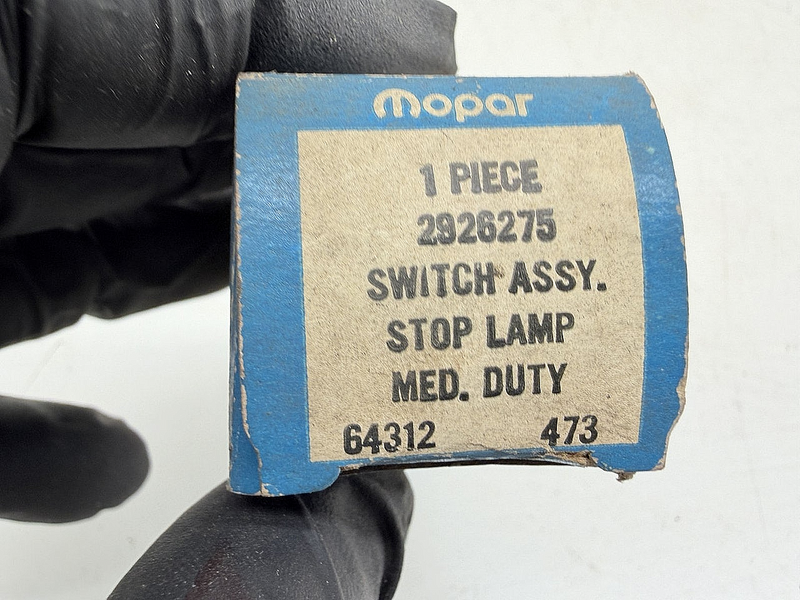 NOS 1969 - 1974 DODGE PLYMOUTH CHRYSLER STOP LAMP SWITCH MOPAR 2926275 C76-123