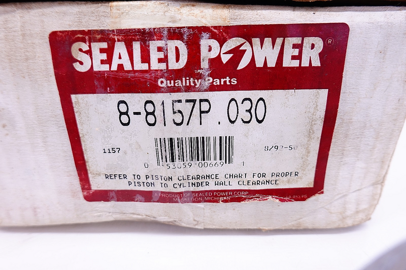 NOS Sealed Power 8157P .030 Piston Set of 8 1964 - 1968 Ford V8 5.0L 5.0 C54-1