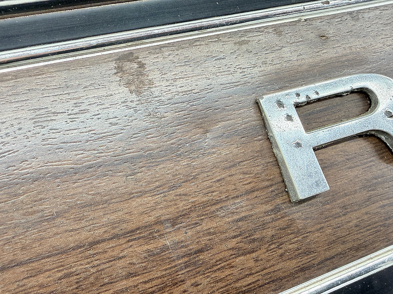 OEM 1967 1969 1970 1971 1972 CHEVY TRUCK BLAZER WOODGRAIN TAILGATE BAND PANEL