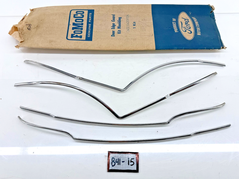 NOS 1966 1967 FORD FAIRLANE DOOR EDGE GUARDS KIT 4 DOOR C6OZ-5420910-A B41-15