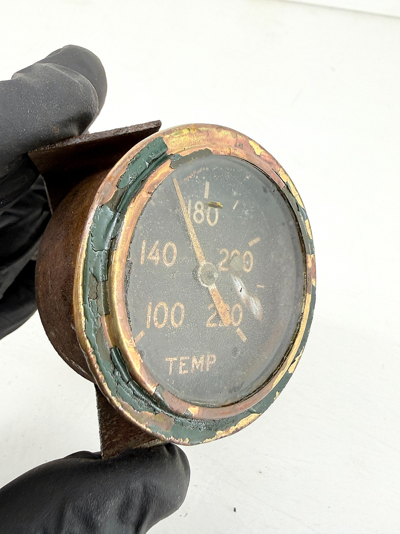 OEM 1940's Ford GPW Jeep Willys MB M38 Temperature Gauge 100-220℉ WWII C67-114
