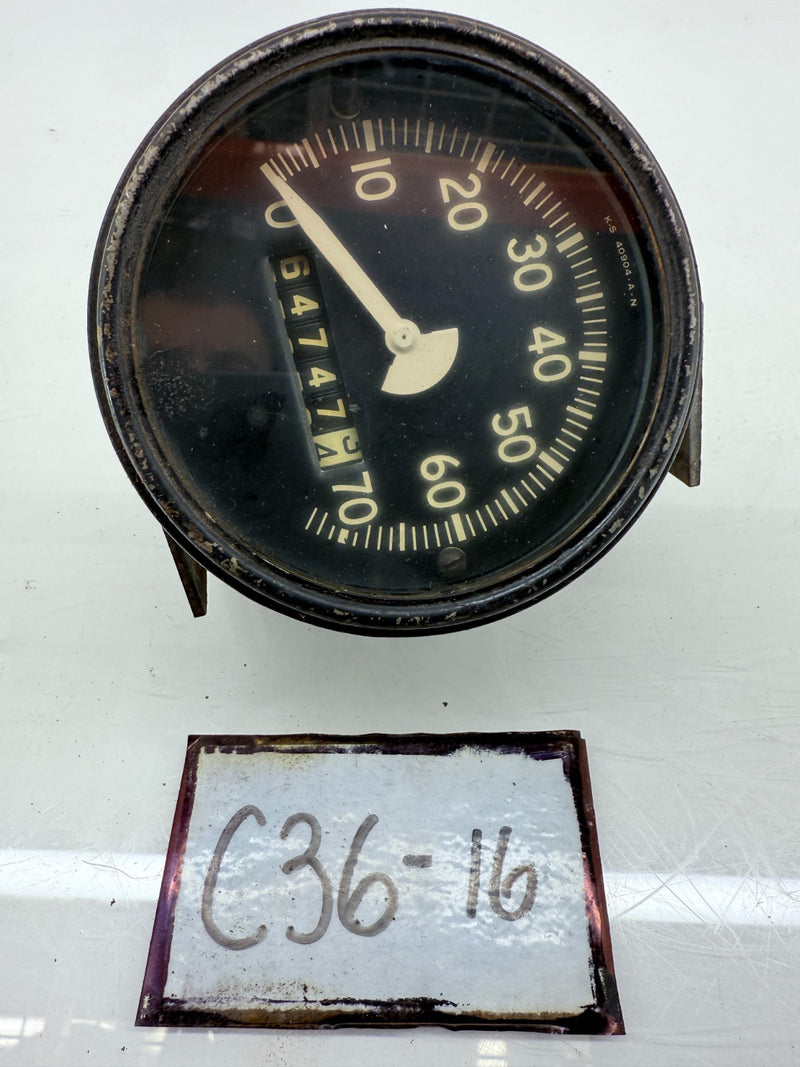 OEM Willys Jeep CJ2A CJ3A CJ3B GPW MB Speedo Speedometer KS 40904AN C36-16