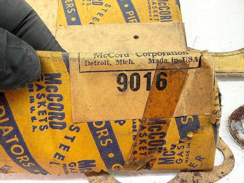NOS 1934 - 1942 Dodge Plymouth McCord Valve Grinding Gasket Set 9016 6213 B54-72
