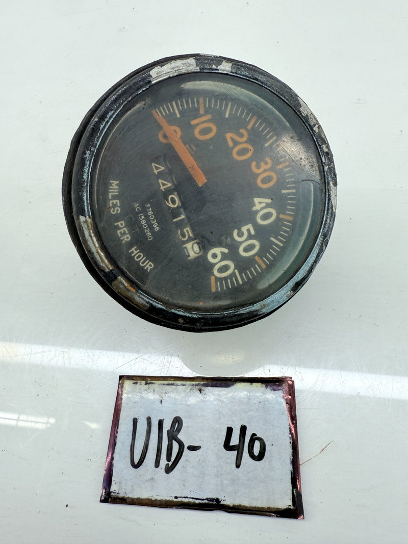 OEM WILLYS Jeep MB M38 M38A1 Speedometer 7760396 AC1580260 C38-40