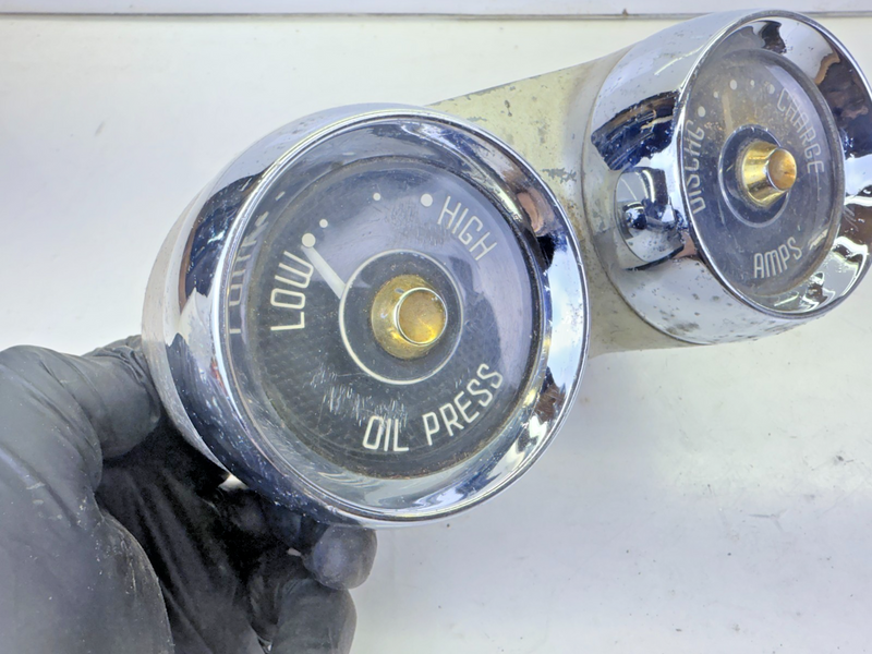 OEM 1957 1958 DeSoto Dash Housing Gauges Oil Pressure Amps Gauge Rat Rod B12-2