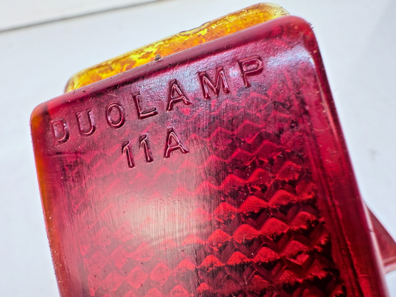 OEM 1941 Ford Duo Lamp PAIR Tail Light Lens #11A Passenger Glass B76-9