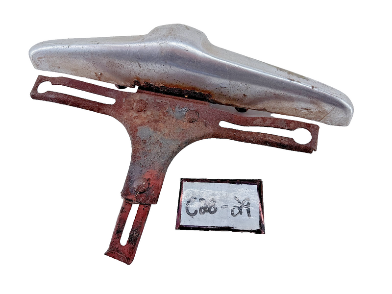 VINTAGE ORIGINAL 1930's Bumper Guard / License Plate Frame Rat Rod C28-29