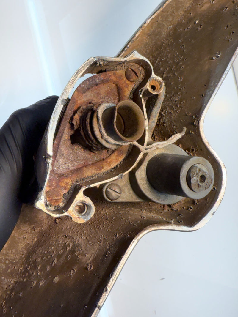 OEM STUDEBAKER 1952 COMMANDER CHROME TRUNK DECK LID TRIM EMBLEM XOC 802 B46