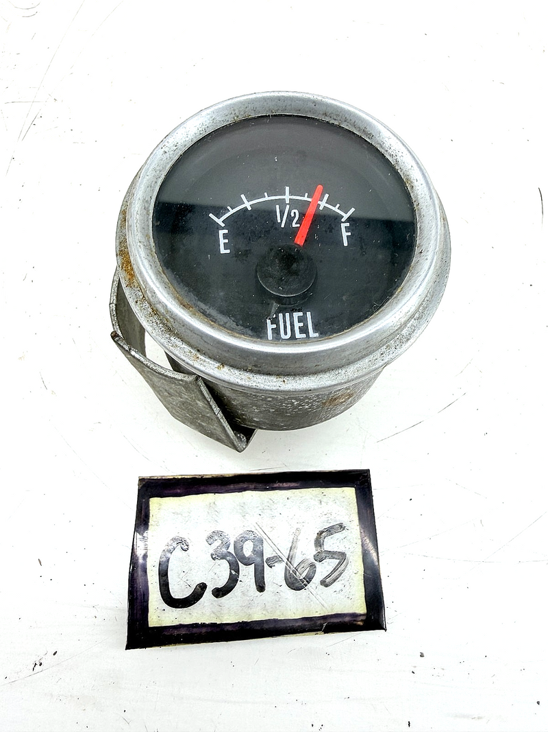 Vintage 1960 - 1970s "WINGS" Truck Hot Rod Fuel Level Gauge Chrome C39-65