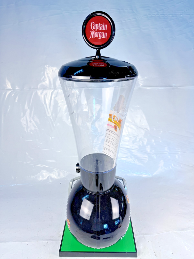 VERY RARE CAPTAIN MORGAN FOOTBALL HELMET LIQUOR DISPENSER (about 20" tall)