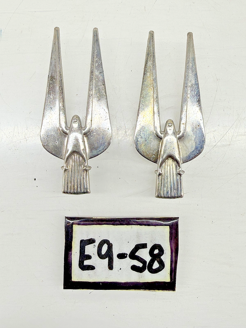 OEM 1958 - 1964 STUDEBAKER HAWK PAIR EMBLEM BADGE E9-58