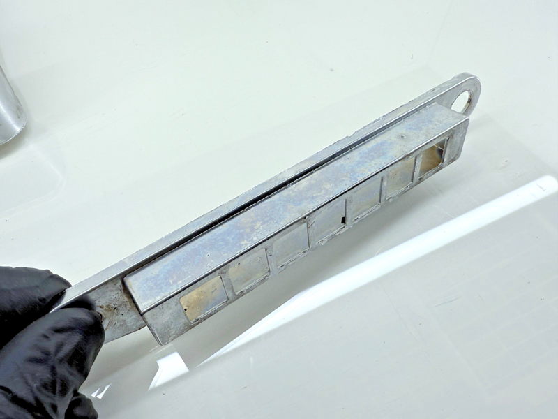 Vintage RARE OEM Mopar Plymouth CHROME RADIO BEZEL with BUTTONS & KNOBS C32-9