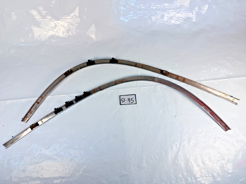 OEM 1959 1960 IMPALA PAIR LOWER WINDSHIELD TRIM MOULDINGS EL CAMINO S1-45
