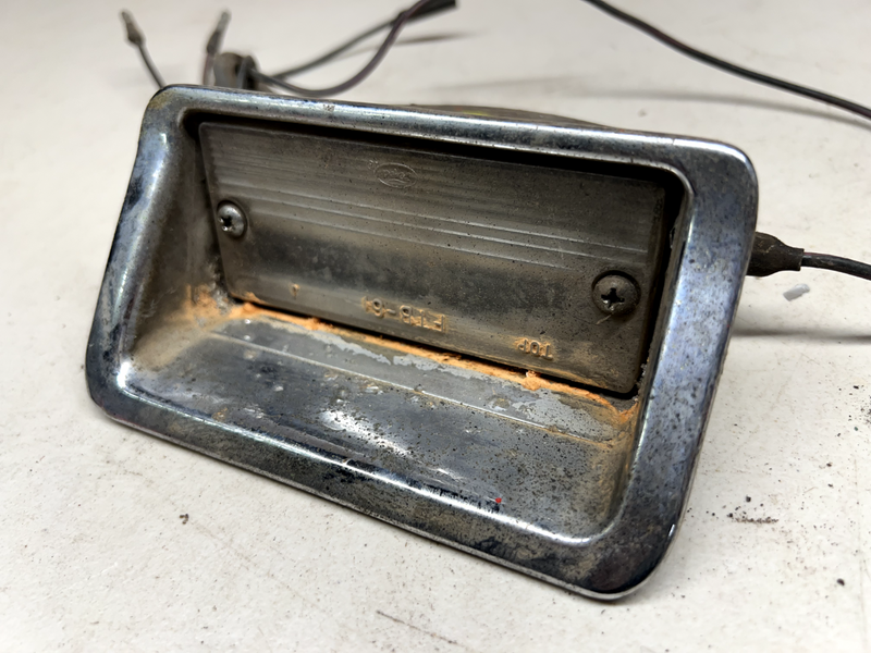 FORD THUNDERBIRD REAR BUMPER BACKUP LIGHT HOUSINGS 1961-1963 OEM U1C-B9-3