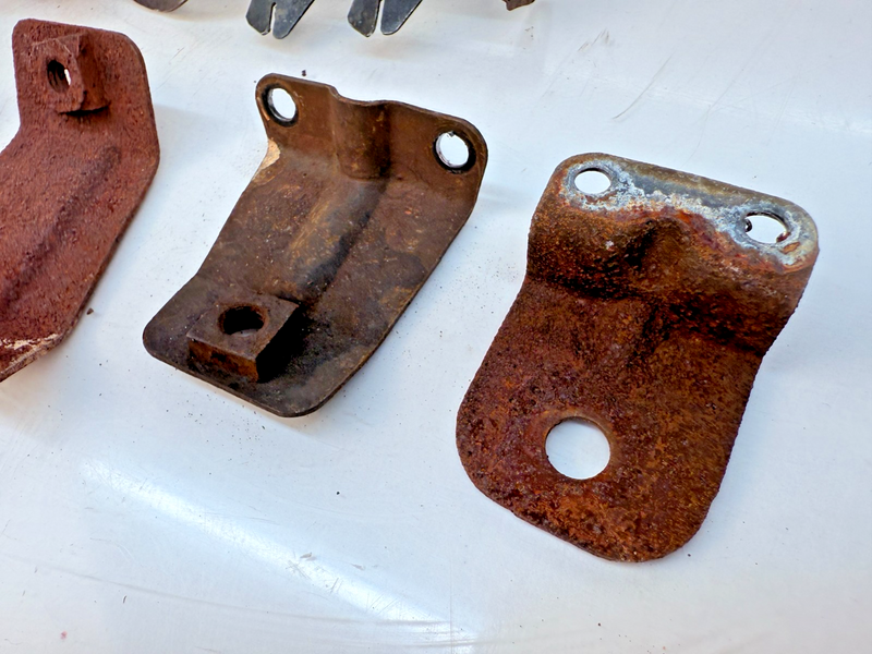 OEM 1960 Chevy Impala PAIR Grille Support Spacer & Misc Brackets B75-40