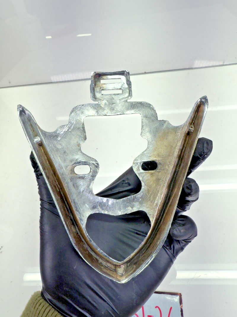 1952- 1954 Ford V8 Trunk Trim Ornament Base Chrome 52 53 54 B51-26