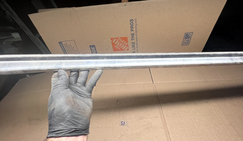 OEM 1963 FORD GALAXIE 500 & XL 2 DOOR LOWER DOOR MOLDING LEFT SIDE TRIM S1-22