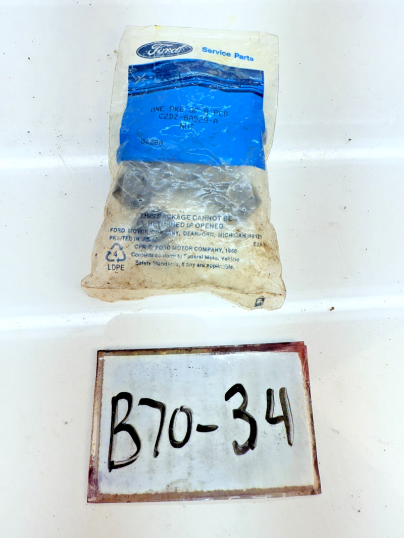 NOS 1962 - 1967 FORD MUSTANG FALCON BRONCO 260 289 ROCKER ARM NUTS 8PCS B70-34