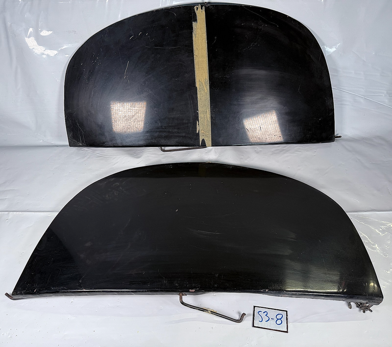 Vintage 1930s - 1940s Pair Teardrop Car Truck Fender Skirts Ford Chevrolet S3-8