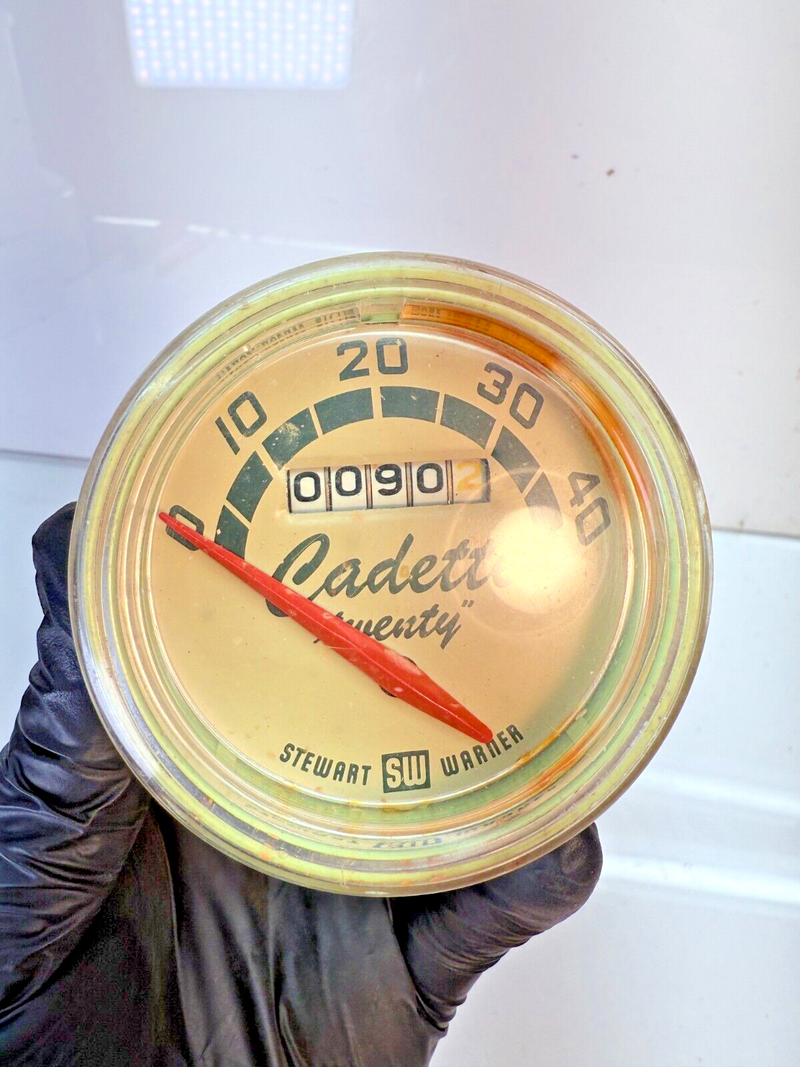 RARE Vintage Cadette Bike Speedometer 753-CC Stewart Warner 24-26” 817114 C25-51
