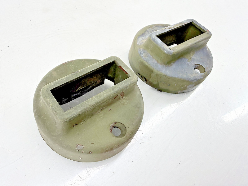 Original Ford GPW Jeep F Marked Blackout Light Grill Marker Light Covers C46-58