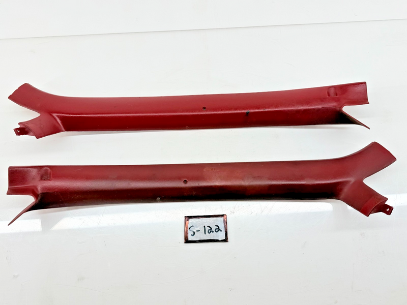 1983 - 1986 FORD Mustang Foxbody Convertible PAIR Red A-Pillar Trim E3ZB-6103598