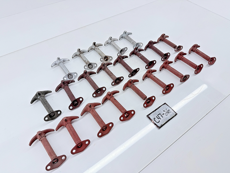 (2) Original 1939 - 1945 Jeep Willys M38 Hood Latch Hooks GPW MB C47-26