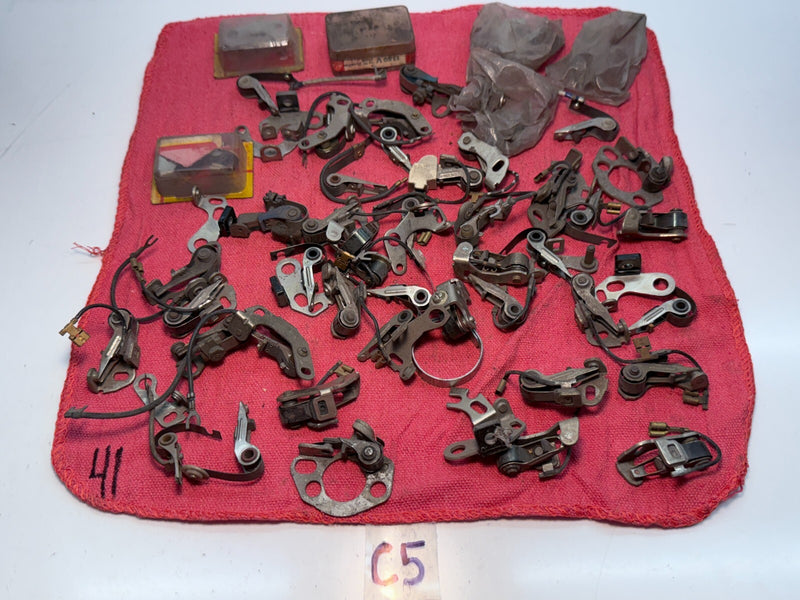 HUGE LOT Vintage Bosch Contact Point Set Porsche Audi Mercedes Volvo C5-41