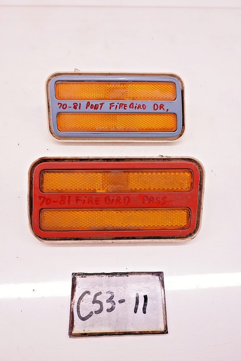OEM 1970 - 1981 Pontiac Firebird Front Side Marker Parking Light Lamps P1A70 C53