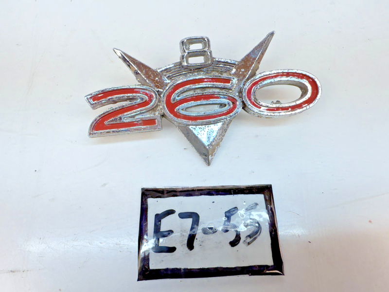 OEM 1962 - 1964 Ford Fairlane 260 V8 Fender Emblem C20B-160144-B E7-55