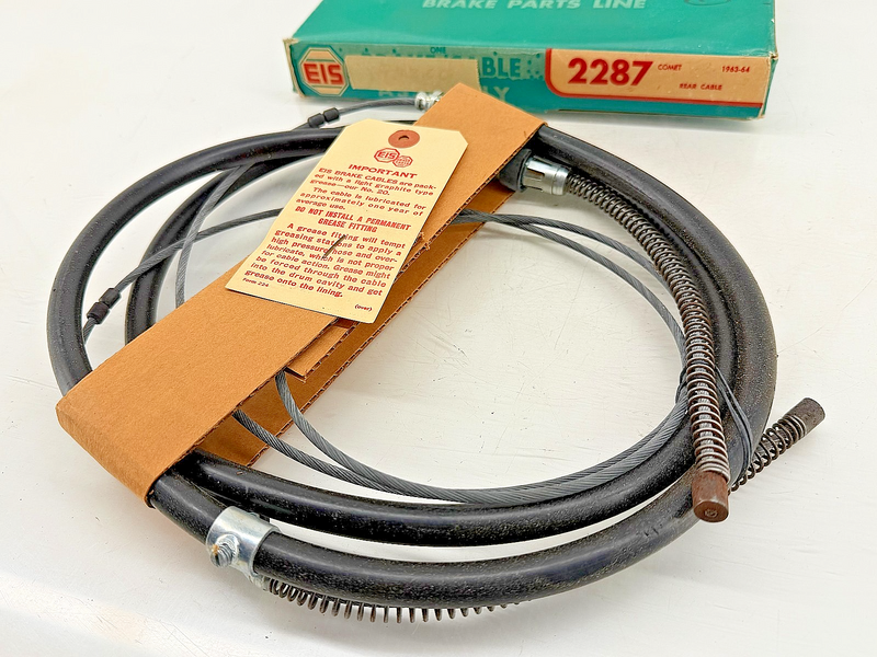 NOS 1963 1964 1965 FORD Falcon Comet Convertible Rear Brake Cable 2287 C62-5