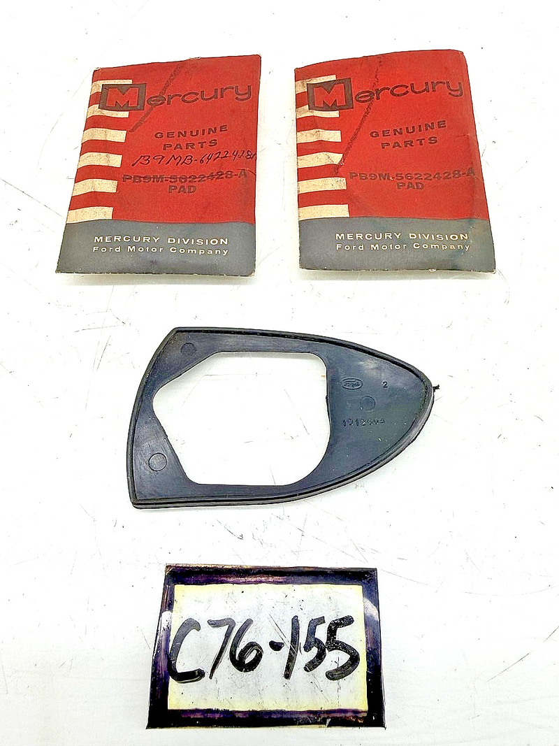 (1) NOS 1959 MERCURY MIRROR BASE PAD PB9M-5622428-A C76-155