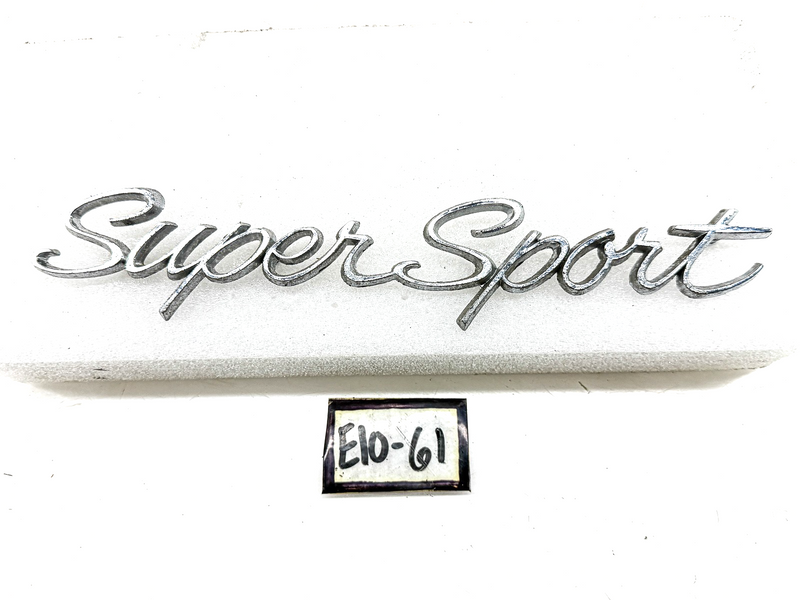 OEM 1965 1966 CHEVY IMPALA SUPER SPORT SCRIPT EMBLEM 3866070 E10-61