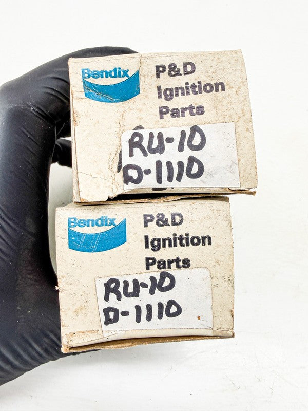 (2) NOS 1956 - 1974 GM IGNITION BALLAST RESISTOR PAIR BENDIX D-1110 RU-10 C77-75