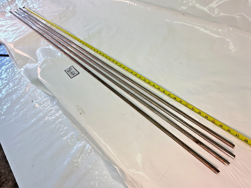 OEM 1960 Chevy Impala 4 DOOR Paint Divide Quarter MOLDINGS / TRIM FULL SET S1-62