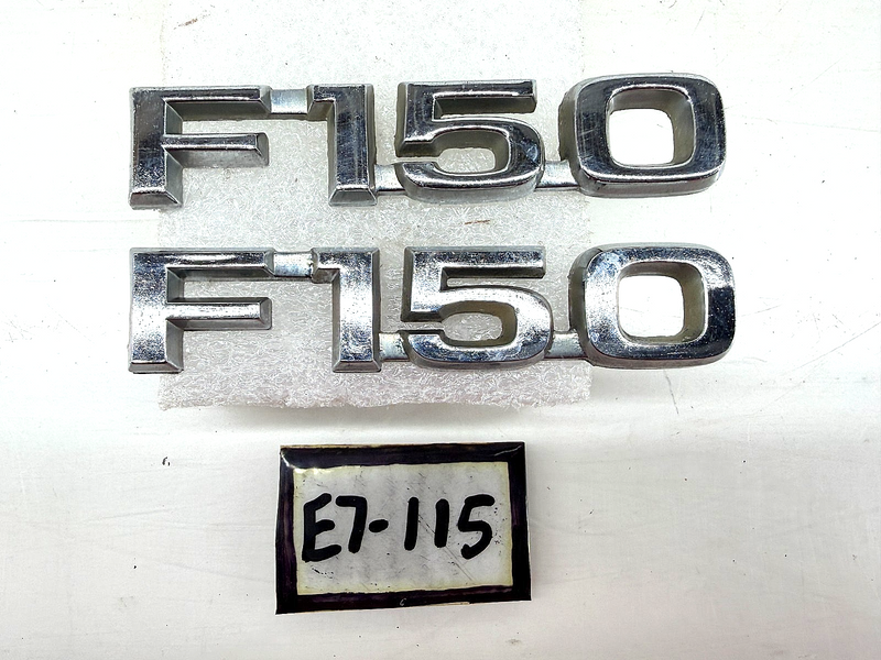 OEM 1980 1981 1982 FORD TRUCK F-150 EMBLEM PAIR E0TB-16B114-FB E7-115