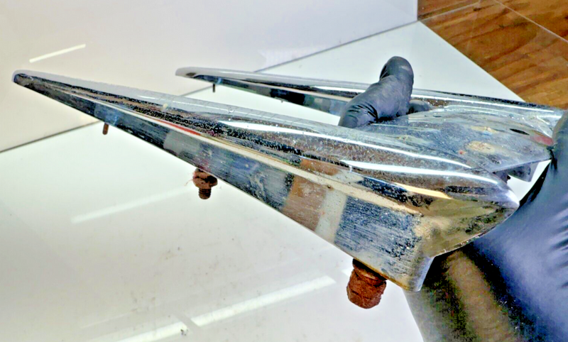 OEM 1950 - 1951 Oldsmobile Chrome Hood Ornament / Twin Airplane 50 51 B53-5