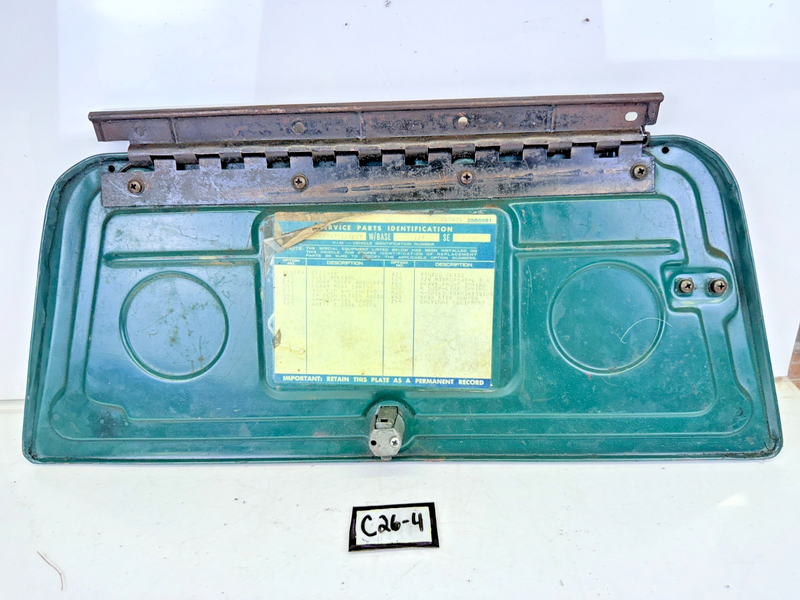 OEM 1967 - 1972 Chevy Pickup C10 Truck Glove Box Door GM w/ Build Sheet C26-4