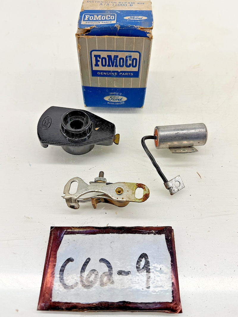 NOS 1949 - 1965 Ford Distributor Repair Kit Points Condenser A7A-12000-B C62-9