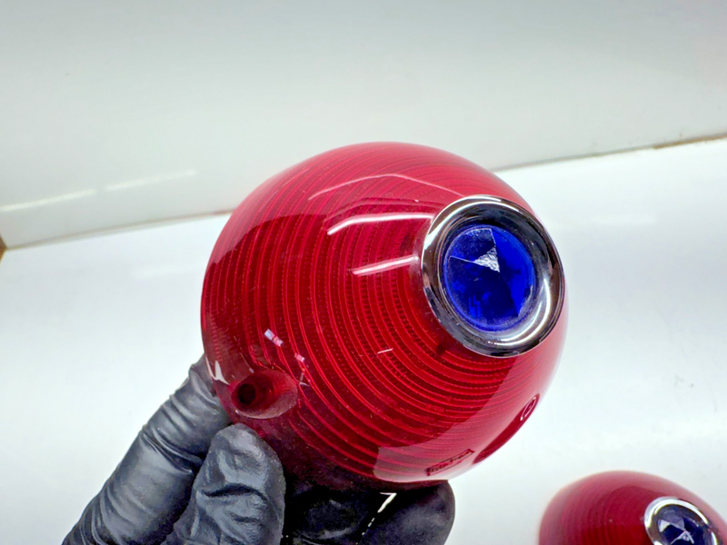 OEM GM 1956 Chevrolet PAIR Blue Dot Tail Lamp Lens 5947161 BelAir  Truck B84-44