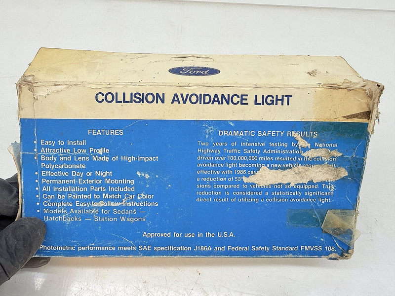 NOS 1979 - 1985 FORD Saleen Mustang Fairmont Collision Avoidance 3rd Brake Light