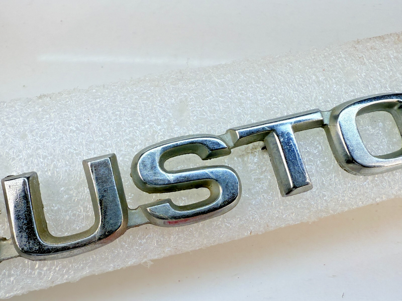 OEM 1980 - 1986 Ford F-150 Custom Metal Fender Emblem E0TB-16B114-CC B32-205