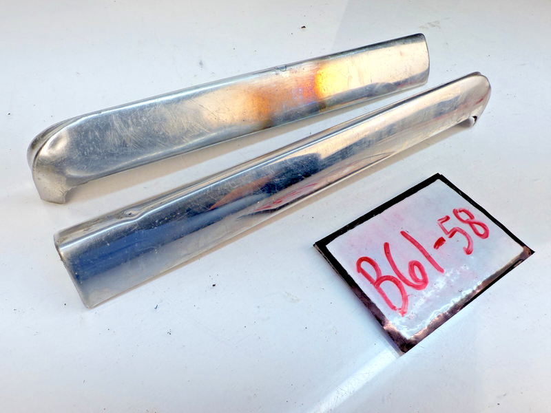 OEM 1960 Chevy Impala Bel Air Wagon Pair of Rear Tail Fin Corner Molding B61-58