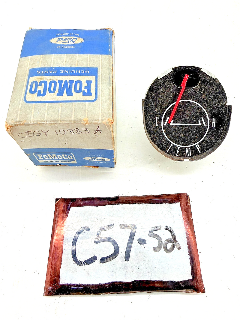 NOS 1965 1966 MERCURY COMET Instrument Temperature Gauge C5GY-10883-A C57-52