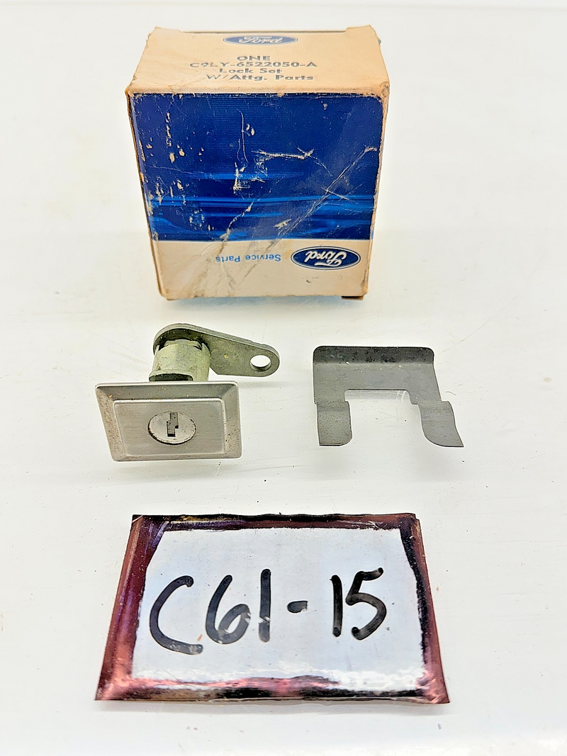 NOS 1969 Ford Lincoln Lock SET w/ Keys DOOR TRUNK IGNITION C9LY-6522050-A C61-15