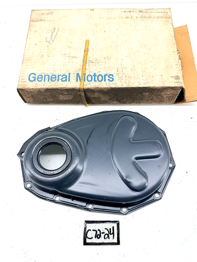 NOS 1937 - 1962 Chevy Master Impala Bel Air Crankcase Timing Cover 838869 C72-24