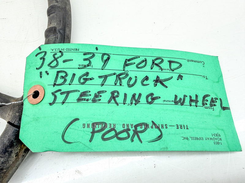 OEM 1938 1939 FORD BIG TRUCK STEERING WHEEL RAT ROD PARTS U3B-76